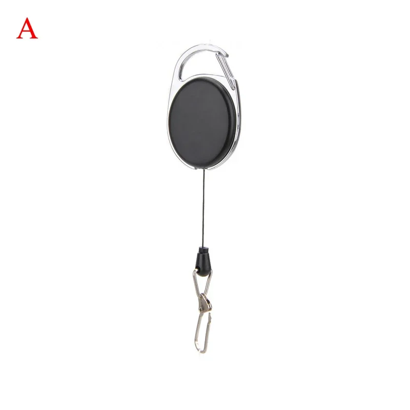 Porte-clé rétractable, cordon enrouleur de cordon, badge de recul, lanière clip multi-outil: Argent