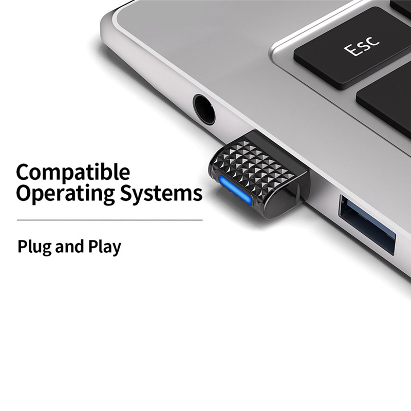 Superb For Bluetooth6.0 USB Adapter Dongle Receiver Transmitter Supports BLE+ EDR For Bluetooth Keyboard Mouse Headphone Speaker