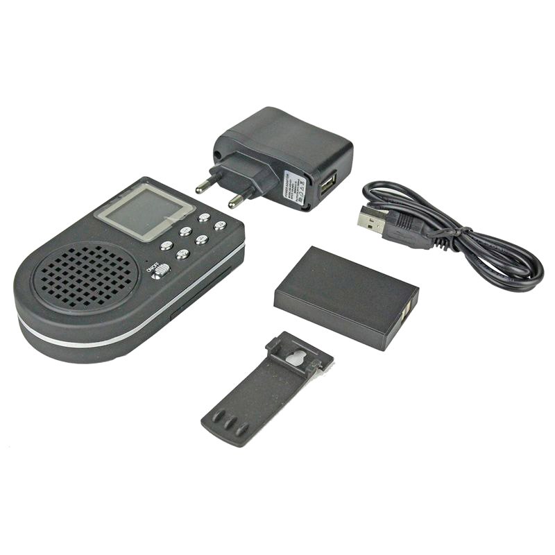 Caça ao ar livre chamariz de pássaro chamador mp3 player aves altifalante lcd sn com plugue da ue
