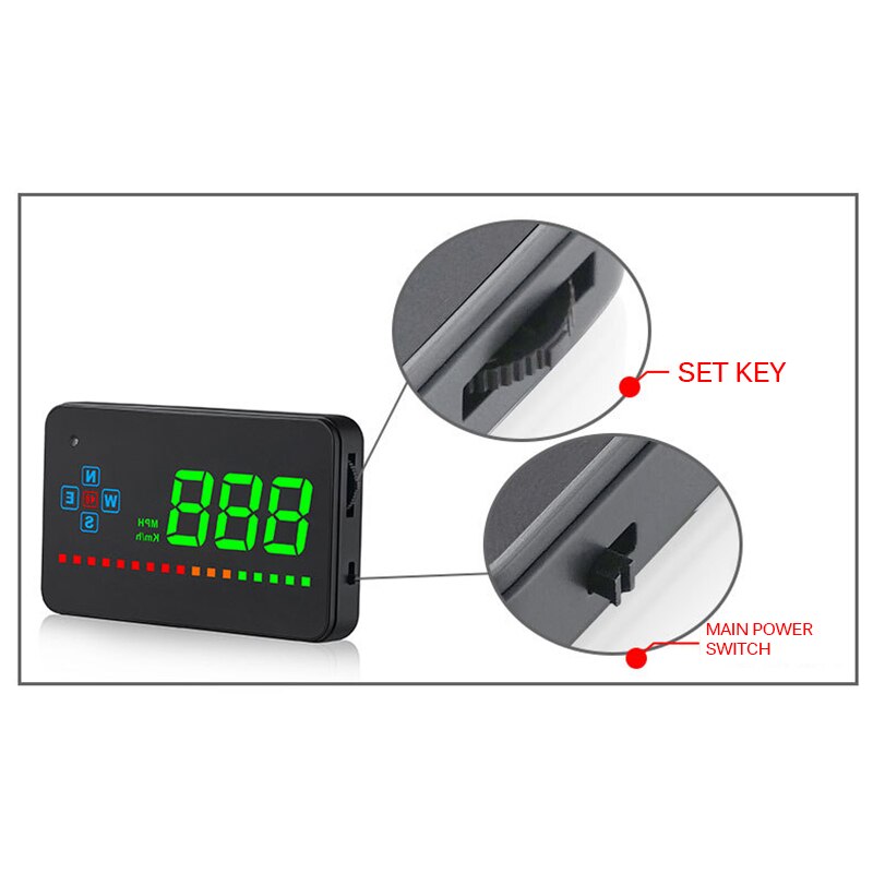 Universal Voiture HUD Projector Car Auto Display Electronic Windshield Projector HD Picture Car Display