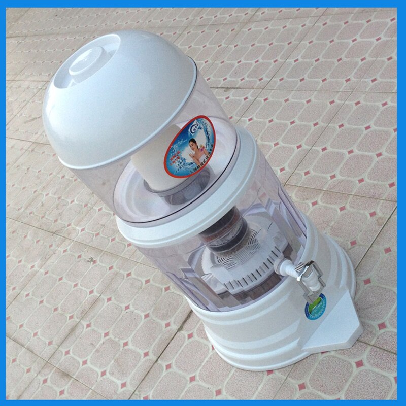 16l filtro de água barris mineral pote tratamento de água filtro alcalino em linha reta bebida balde dispensador purificador de água