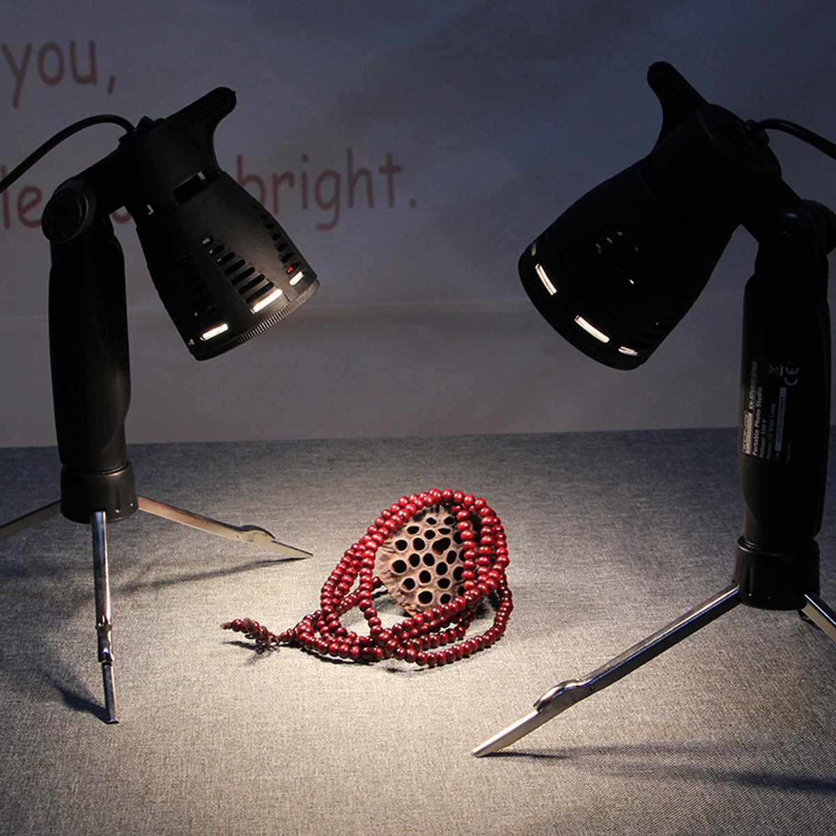 Hvidt varmt lys 6w led fotografering fotostudie lys lampe kamera softbox stativ stand pære til lys telt 5500k/2700k