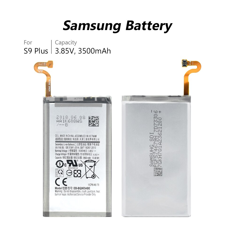 EB-BG965Abe Lithium-Ersatz praktisch Akku Für Samsung Galaxis S9 + S9 Plus G965F SM-G965 / SM-G9650 / SM-G965F 3500mah batterie