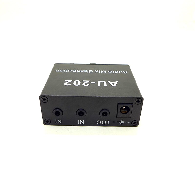Stereo Audio Mixer Two IN Two Sound Source Volume Control For Headphone POWER Amplifiers Power AMP 2 Way Input Output