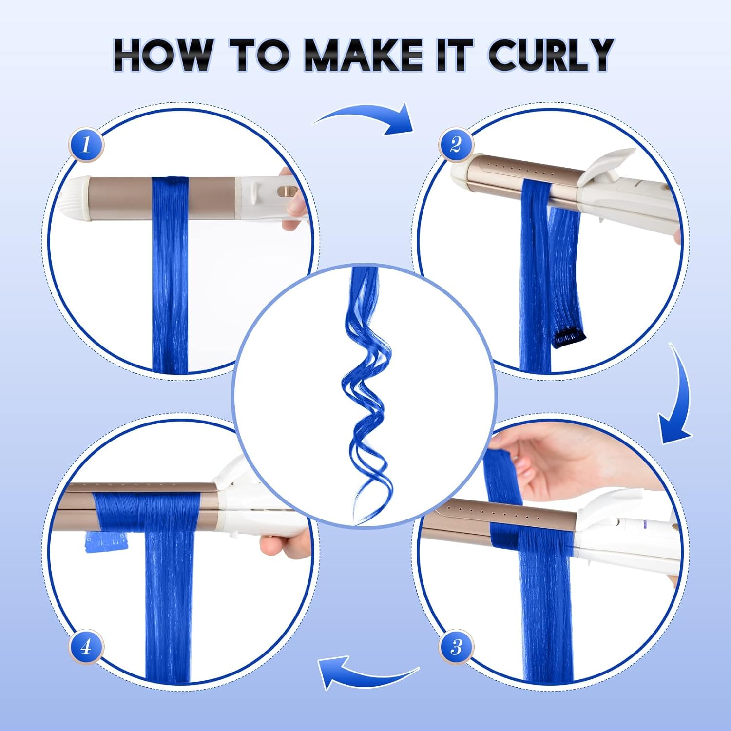 10 st färgade hårförlängningar raka hårstycke flerfärgade festslingor clips syntetiskt hår för kvinnor flickor cosplay