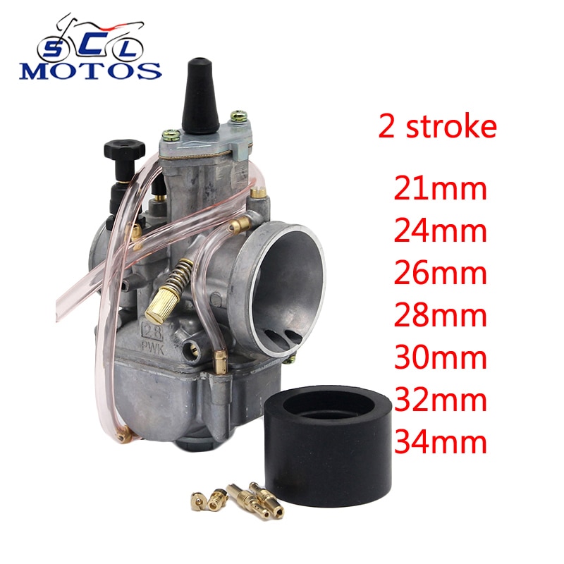 Sclmotos-21 22 26 28 30 32 34mm PWK Motorrad Vergaser Kohlenhydrate Mit Energie Jet passen 2 Hub Motor- Energie Rolle ATV aus Straße