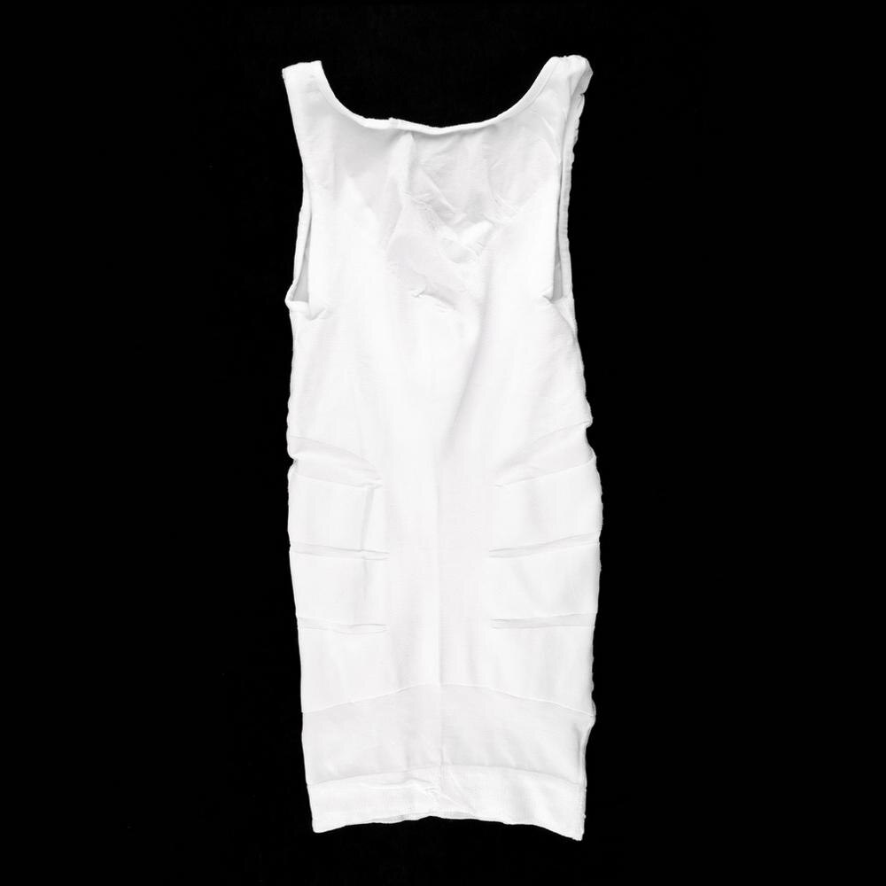Corset amincissant pour hommes, gilet amincissant, ventre plat, ceinture à la taille, chemise, sous-vêtements, tendance, 7: White / M