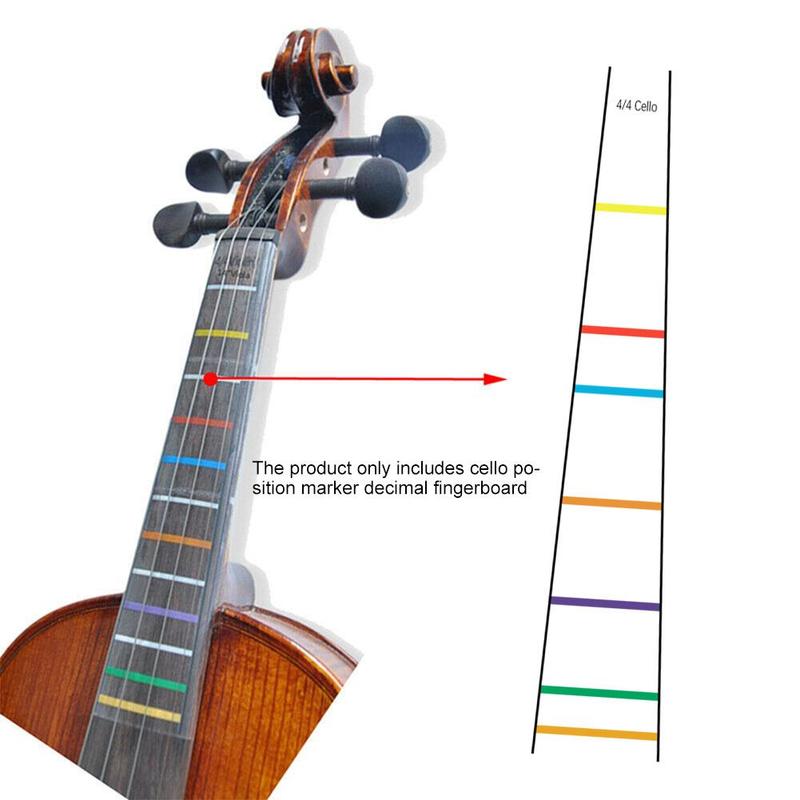 Marqueur de Position pour violoncelle, étiquette autocollante, Guide de pratique pour débutant, aide à se familiariser avec la planche de violoncelle