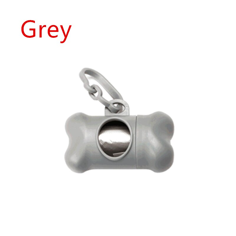 Huisdier Afvalzak Dispenser Voor Hond Afval Tas Houder Plastic Vuilniszak Dispenser Carrier Case Hond Huisdier Afval Kak Tassen: Grey