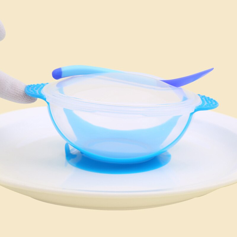 Bol d'apprentissage pour bébé 60ML | Avec ventouse, plateau assiette à nourriture, plats et cuillère et bol à dîner apprentissage pour bébé, enfant en bas âge 1 pièce