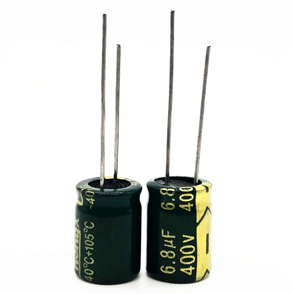 5x CONDENSADOR ELECTROLITICO 6.8uF 400v LOW ESR 105º C 10x13 MM