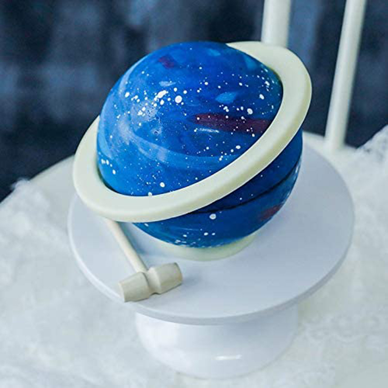 Silicone Chocolate Ring Mold For Planet Cake Base Halo Different Size Circle Mold For Fondant Cake Candy Clay Keychain Jewelry