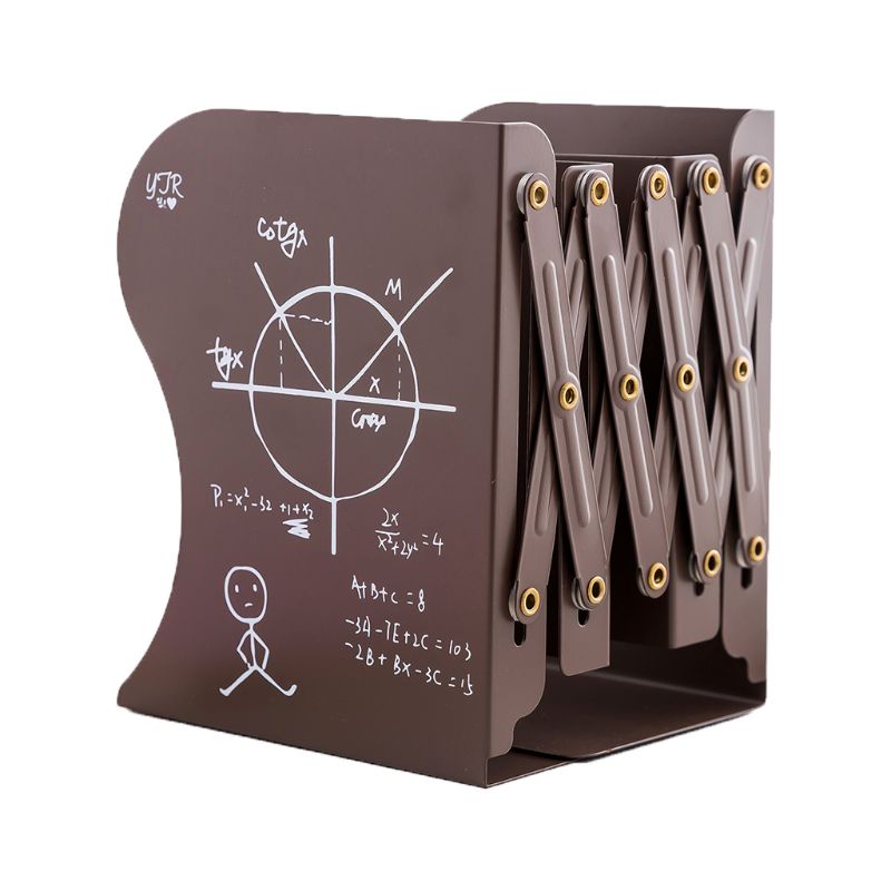 OOTDTY Reggilibri in Metallo A Scomparsa Supporto di Mensola Supporto Del Basamento Regolabile Porta Libro Ufficio