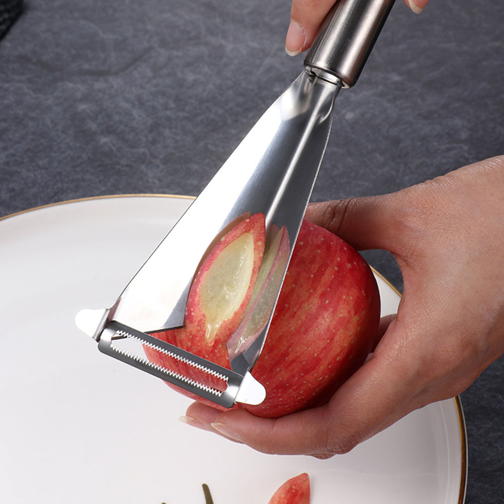 Fruit Carving Knife Household Stainless Steel Push Knife Vegetable Fruit Platter Slicer Engraving Blades Kitchen Tool