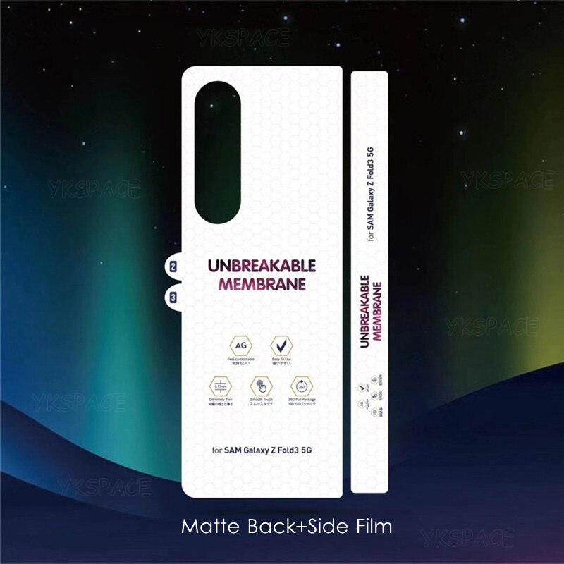 4 In 1 Front Back Matte Hydrogel Film Voor Samsung Galaxy Z Vouw 3 2 W22 W21 Zachte Frosted Screen protector Anti Geen Vingerafdruk