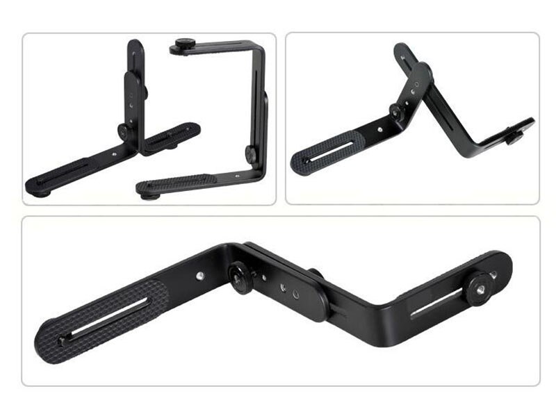 Double L-bracket Camera Dslr L-Shape Flash Light Bracket DSLR Bracket L Shape Flashlight Bracket Bracket For Camera