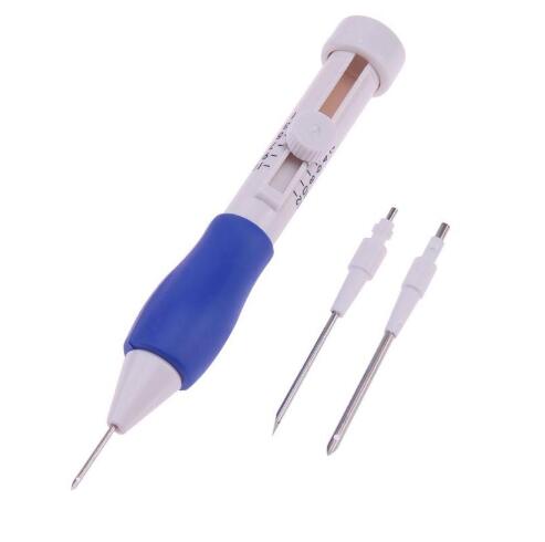 Ensemble de stylo magique de broderie, 3 stylos interchangeables, aiguille, accessoire de couture, artisanat, bricolage-même, ZXH