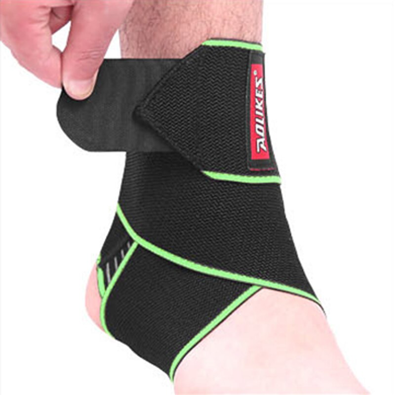 Enkel Ondersteuning 1 Paar Sport Enkelbrace Compressie Strap Weave Elastische Bandage Voet Beschermende Basketbal Gym Veiligheid Fitness: Green