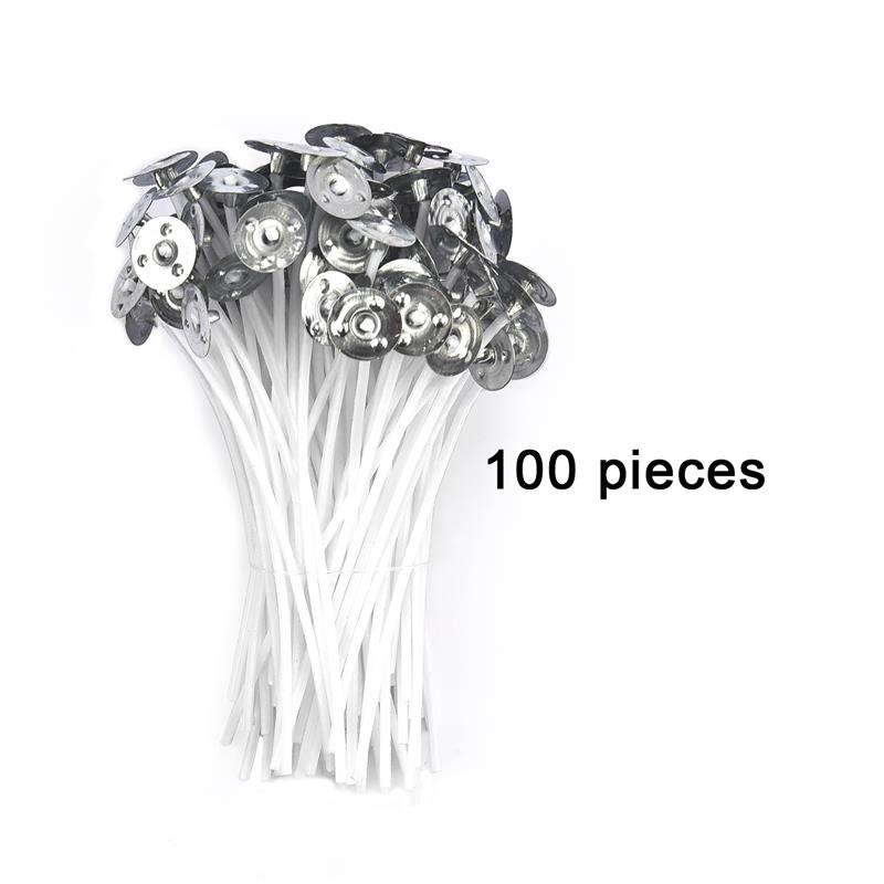 50Stck/100Stck Kerze Dochte Rauchfreien Wachs Reiner Baumwolle Kern Für DIY Kerze Machen Vorgewachste Dochte Party Liefert 2,5-20cm: Burgunderrot