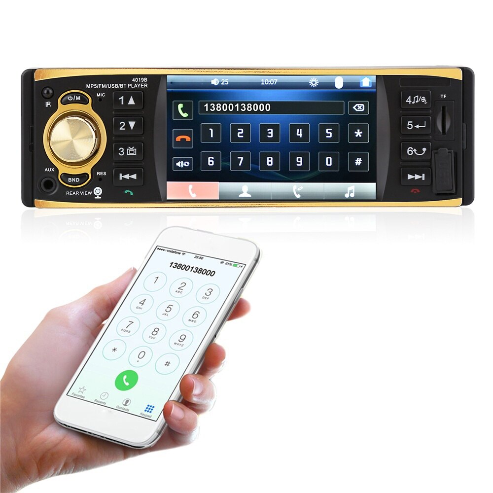 KKMOON 4.1 Inch BT 2.0 Colourful HD Monitor Auto Multimedia Car Fm Radio MP5 Car Player Car Radio Car Accessories