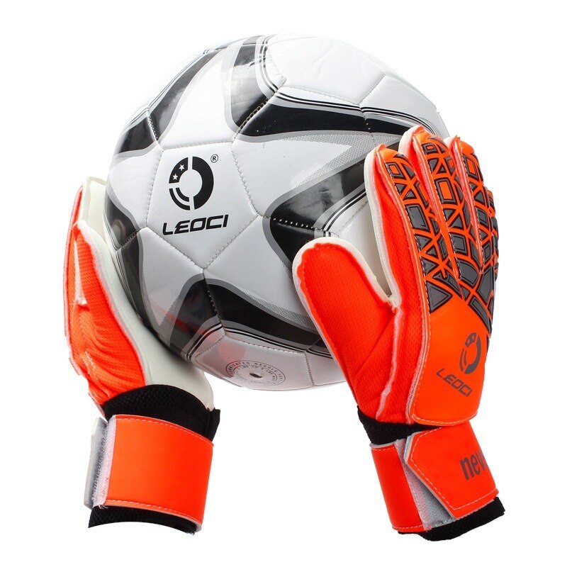 Goalkeeper Gloves with Fingersave Protection Rods Soccer Thick Latex Anti-slip Football Goalie Gloves