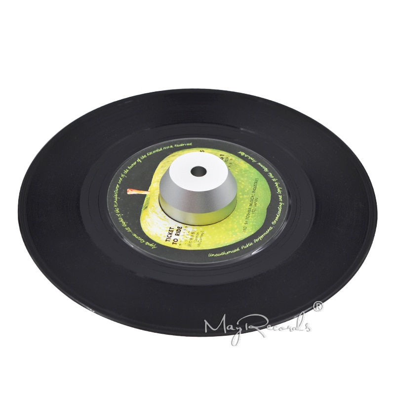 45 RPM Zilver Adapter Duurzaam Massief Aluminium Center Adapter voor 7 inch Records Vinyl