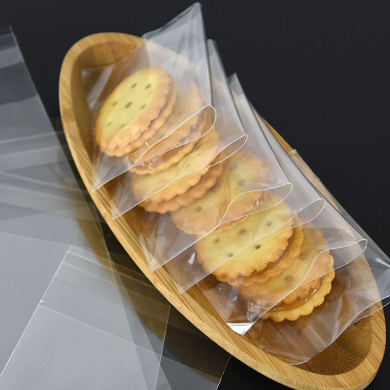 100pcs Transparent Dot Bags DIY Transparent Ziplock Food Bag White Round Dot Candy Cookie Storage Packaging Bag Decoration