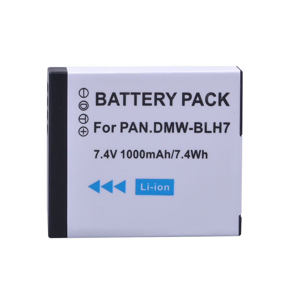 Batterie pour Panasonic Lumix 1000 DMW-BLH7 DMC-LX15, DMC-GM5 mAh, DMW BLH7E BLH7, pour modèles DMC-GF7,, GM1, GF8, GF9, LX10: 1Pc