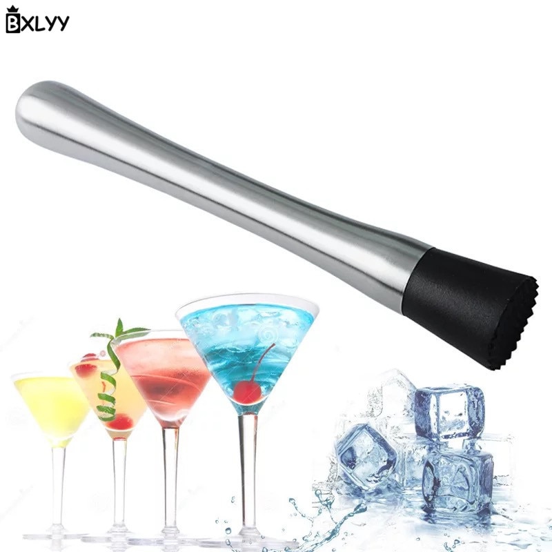 BXLYY de acero inoxidable cóctel barman Mojito Mint Blender DIY bebida Ice Crush Bar herramienta de cocina accesorios de cocina .8z