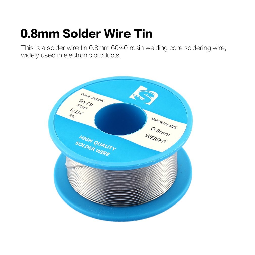 Soldeer Tin 0.8Mm CF-10 Sn-Pb 60/40 Flux 2% Lood Roll Schoon Rosin Lassen Core Solderen Draad flux Reel Buis 50G