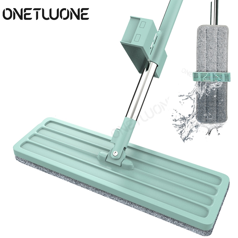 Self-Wringing Magic Mop Free Hand Washing Flat Mop Automatic Spin 360 Rotating Wooden Floor Mop Cleaner Lazy Household Cleaning