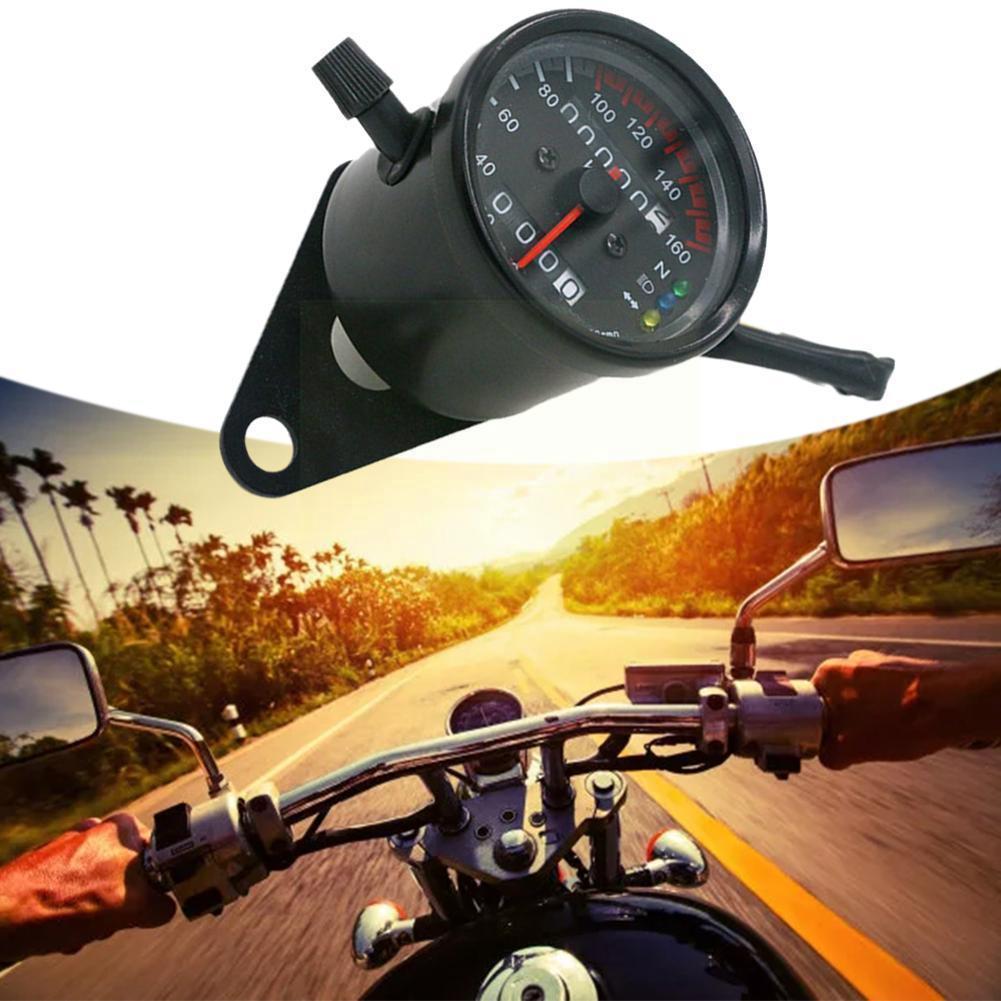 Universal Motorcycle Speedometer Odometer 12V Motorcycle Indicator Speed Speedometer Dual ​​Meter LED With Motorcycle G9W7