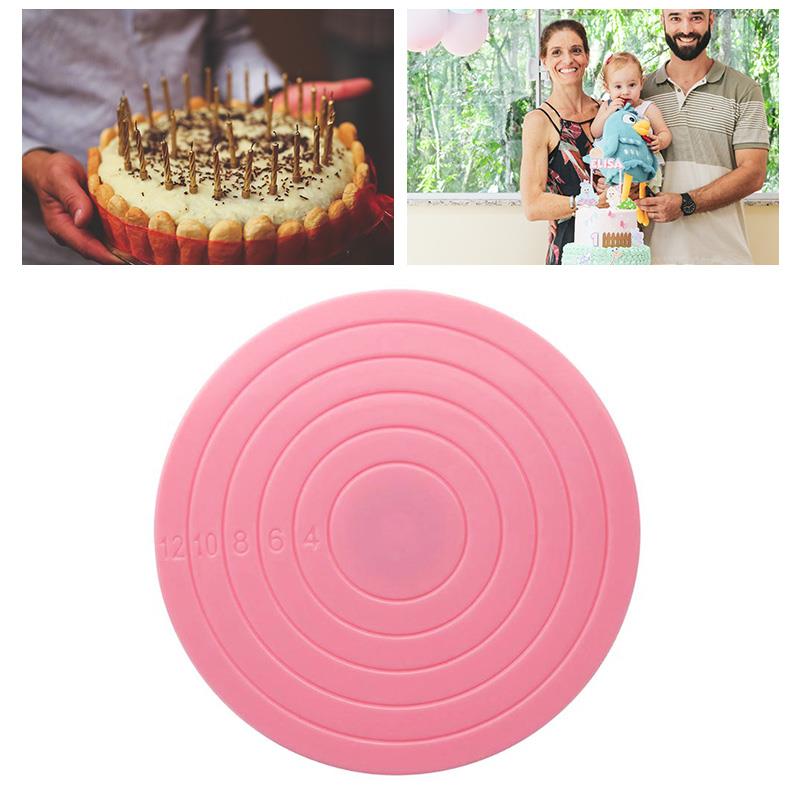 Mini Taart Plaat Revolving Platform Cake Piping Draaitafel Ronde Roterende Swivel Bakken Accessoires Bakken Taart Gereedschap
