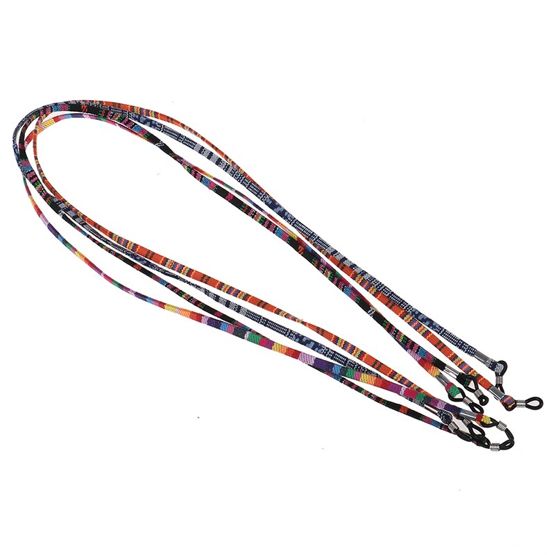 4 stijlen, 75cm etnische stijlen, heren, dames, multi-color brillenkoord, 6mm zonnebrillen, nekkoord, brillenkoordhouder