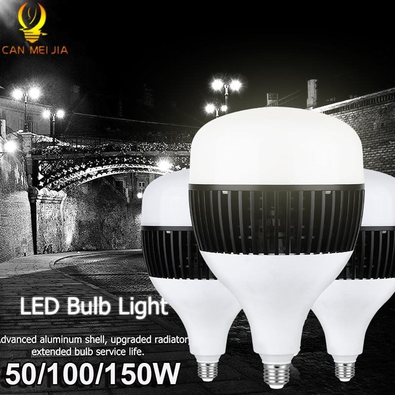 Super Heldere Industriële Verlichting 50W 80W 100W 150W E27 Led Garage Licht Lamp 220V Led hoge Bay Industriële Lamp Voor Workshop