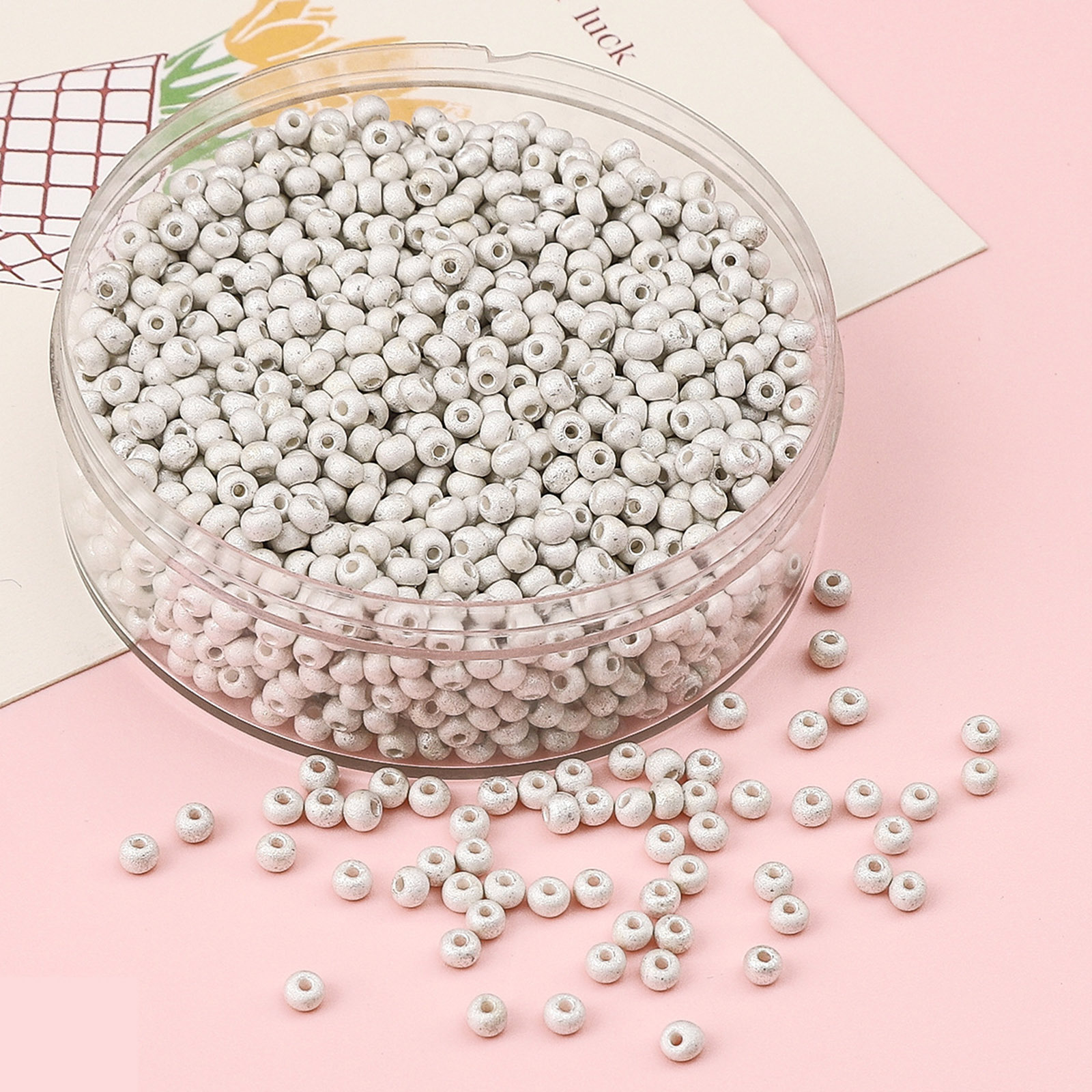 2mm/3mm/4mm Glass Seed Beads Box Czech Glass Beads For Jewelry Making Round Metallic DIY Bracelet Earrings About 10 Grams