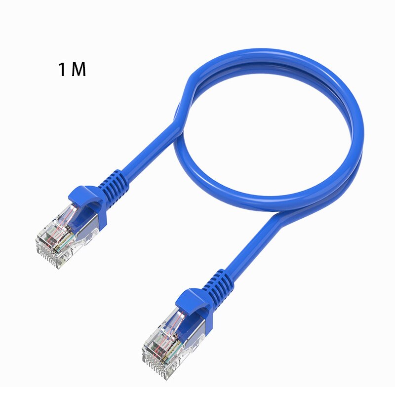 Blauw Ethernet Internet Lan CAT5e Netwerk Kabel Voor Computer Modem Router: 1 M