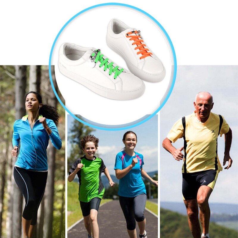 Elastic One Hand No-tie Shoe Laces Shoe Laces for Adults and Kids Many Colors TC21