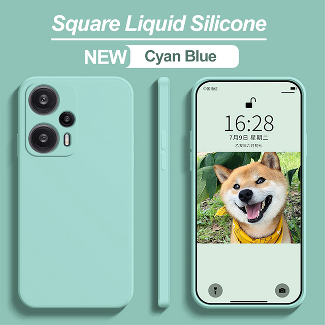 Poco F5 PocoF5 Case Originele vloeibare siliconen telefoonhoesjes voor Xiaomi Poco F5 F5 PocoF5 Pro F5Pro Schokbestendige Soft Cover Poco F5: Bruin