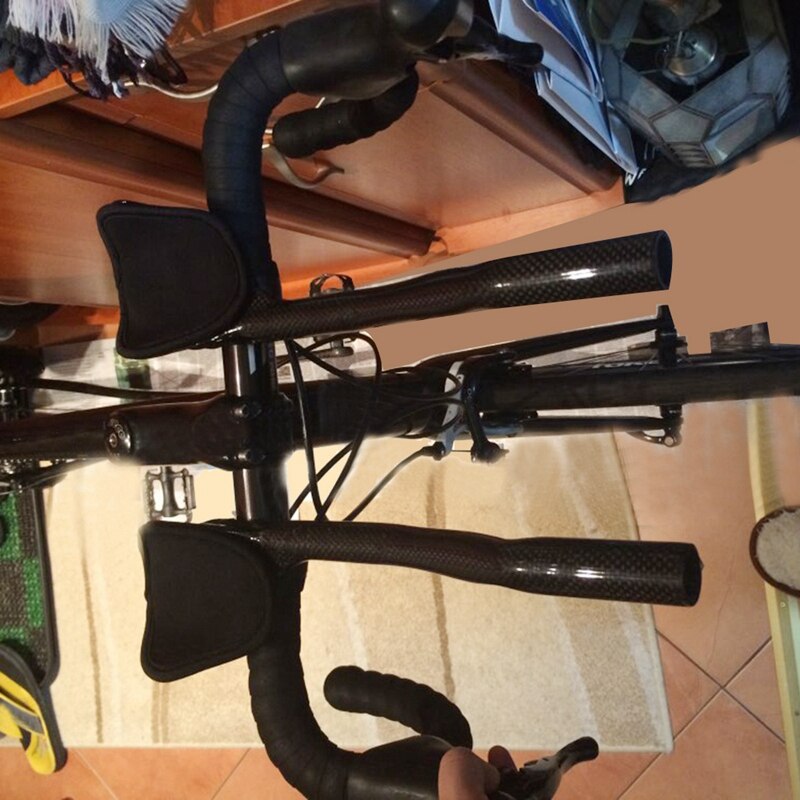 Fibre de carbone vélo Triathlon vélo Extender Aero TT tige extrémité guidon Extension tige accessoires