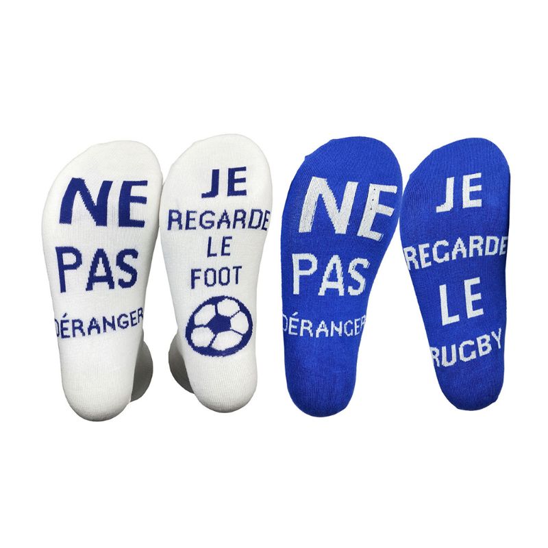 Unisexe drôle équipage chaussettes ne pas déranger je regarde Rugby Football Golf bonneterie