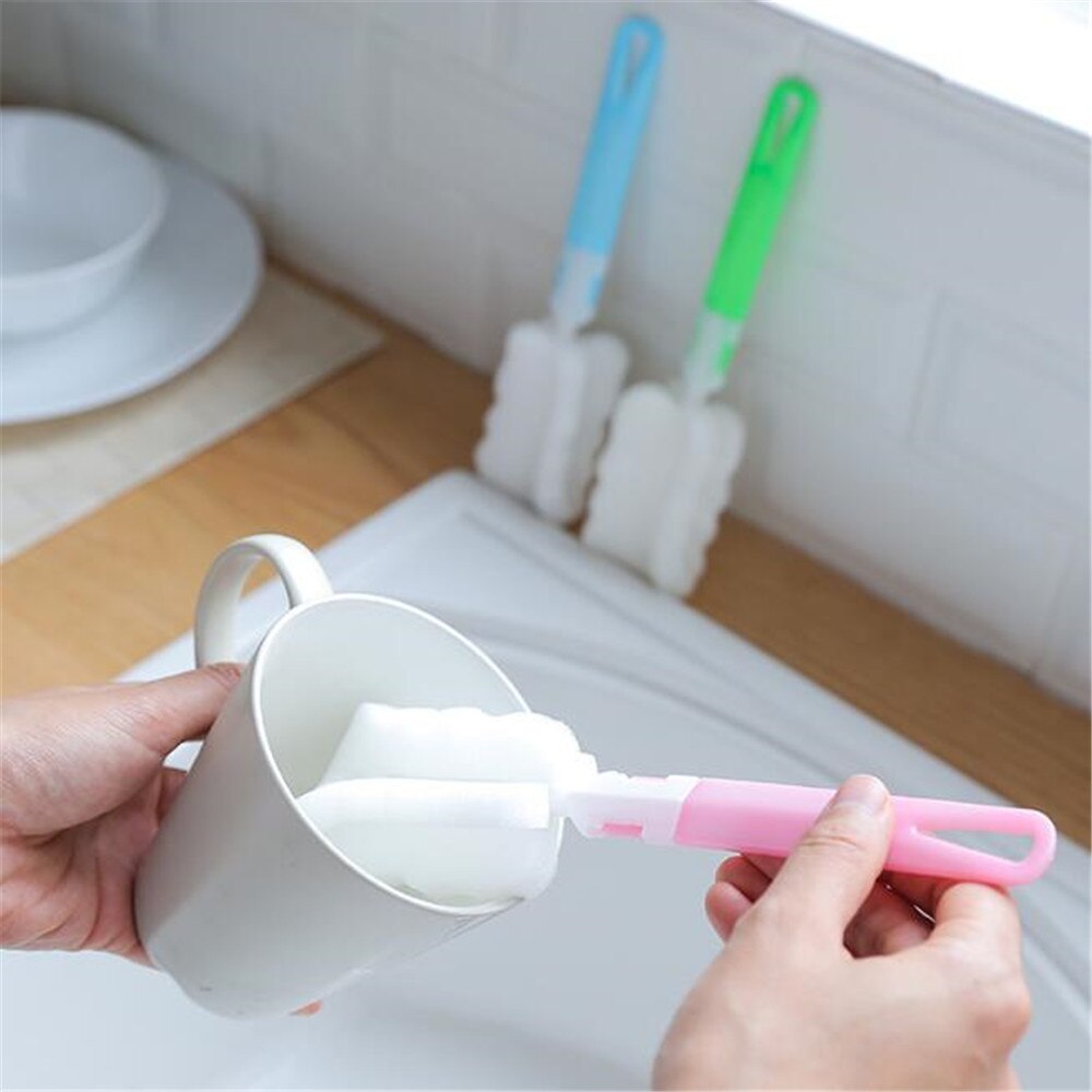 1 PC Küche Reinigung Werkzeug Schwamm Bürste Pro Weinglas Flasche Coffe Tee Glas Tasse Glas Kichen Zubehör Flasche Bürste Tasse Bürste