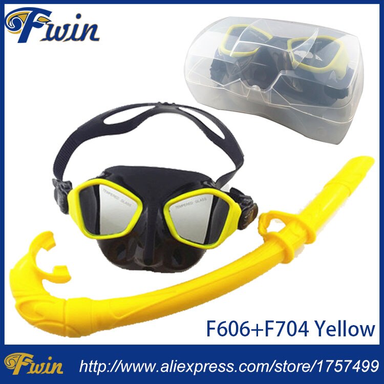 Top duiken gears en snorkel apparatuur Zwart siliconen duikbril Lage profiel onderwatervissers masker flexable snorkel