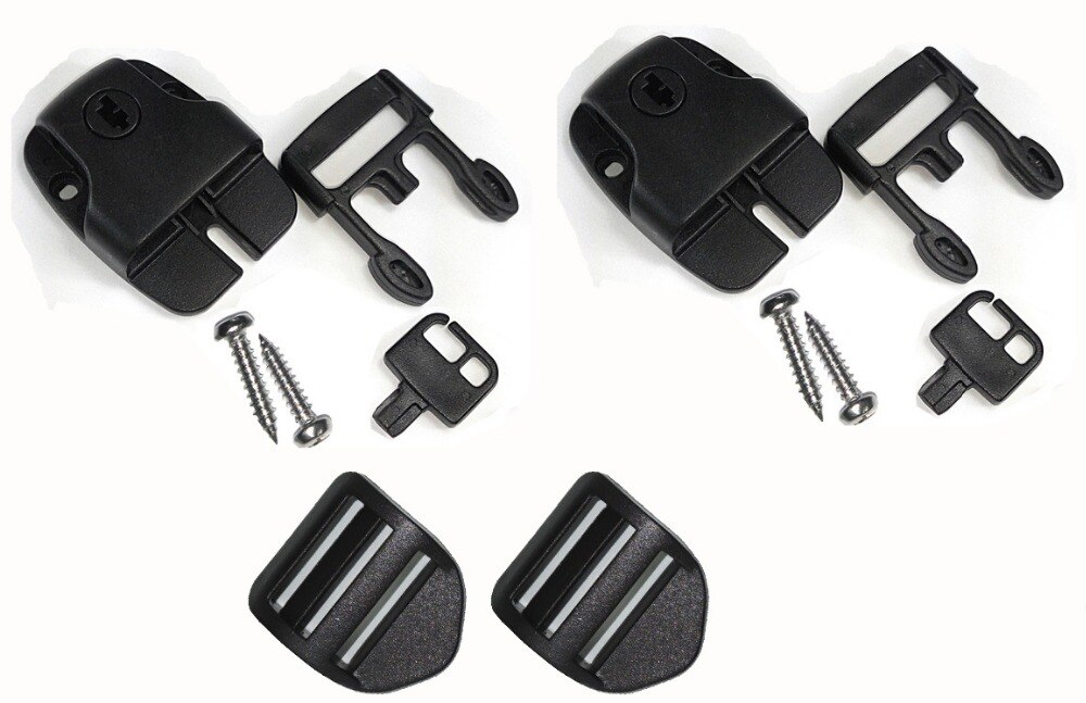 2set Tub Spa Cover Latch Repair Kit, Lockable Safety Buckle Latch Pool Spa Lock Tub Cover Boat Backpack Bag