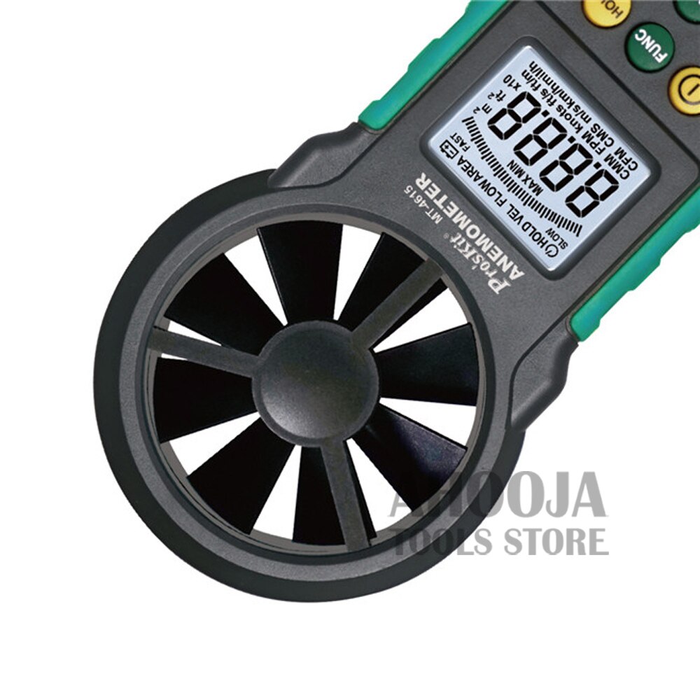 Pro&#39;skit-Anemómetro Digital multifunción de mano, anemómetro MT-4615, medidor de volumen de aire, instrumento de medición de velocidad del viento