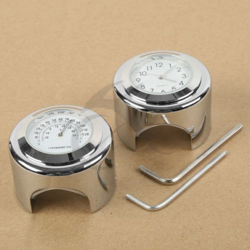 Horloge de température de guidon de moto, pour Harley Honda Star Yamaha Suzuki Kawasaki: A