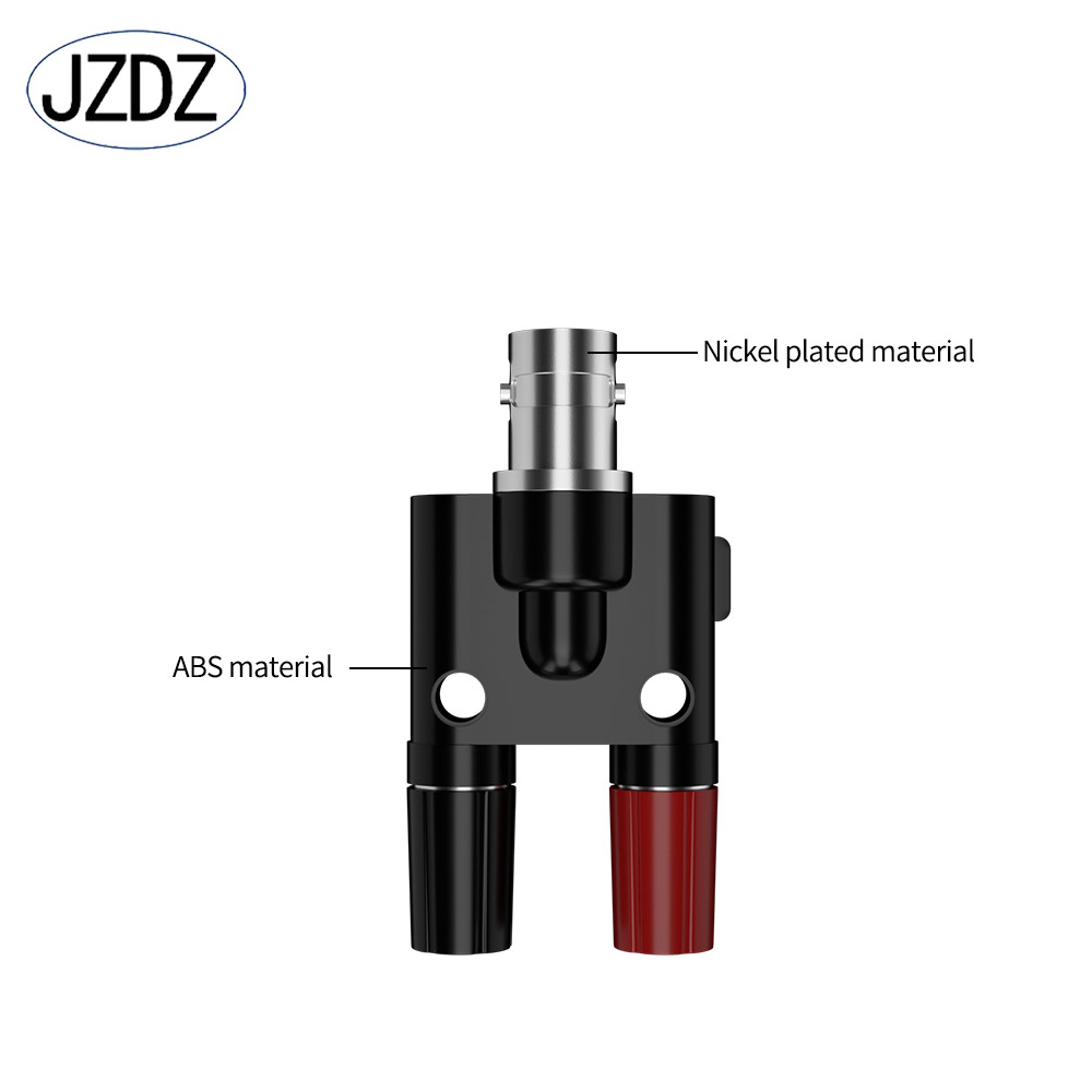 Jzdz 2 Stuks Bnc Vrouwelijke Q9 Connector Plug Dubbele Vrouwelijke Banana Socket 4Mm Adapter Binding Post J.20024