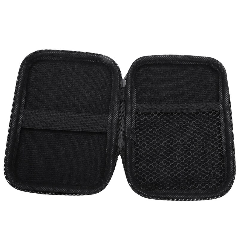 2X Portable Hard Disk Drive Shockproof Zipper Cover Bag Case 2.5Inch HDD Bag Hardcase Black
