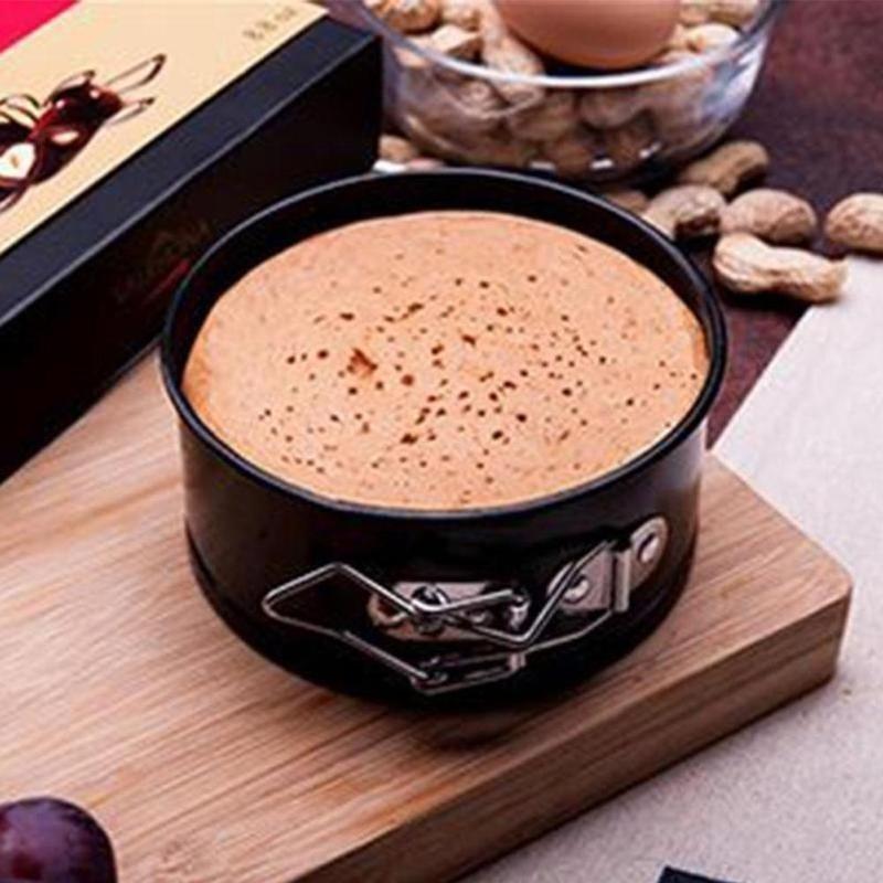 Round Cake Baking Tin Tray Pan For Kitchen Non Stick Spring Removable Pan Steel Carbon Form Bakeware C6K3