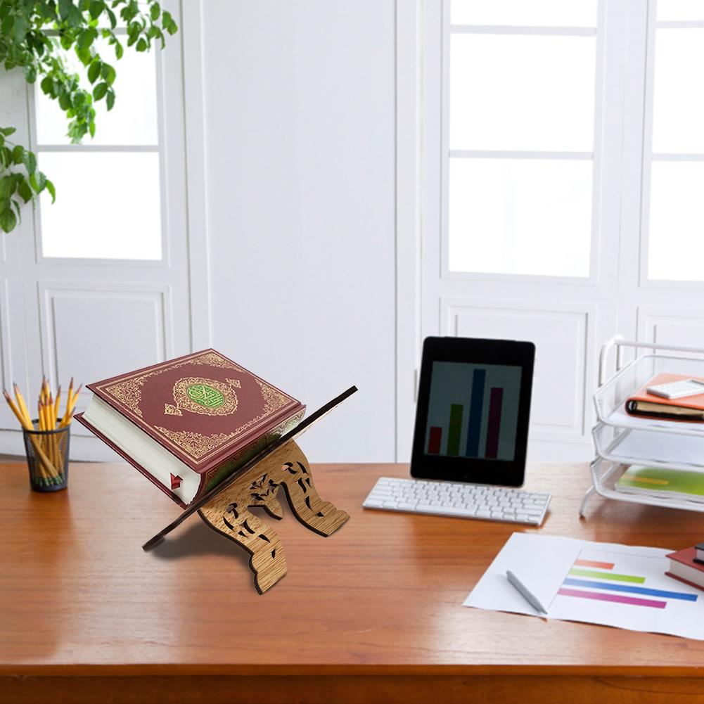 Houten Eid Al-Fitr Islamitische Boek Plank Bijbel Frame Kuran Koran Koran Heilige Boek Standhouder Rehal Islam Thuis decoratie